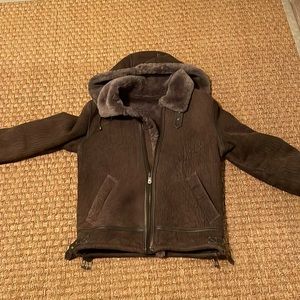 Overland special addition sheepskin bomber jacket ! Unbelievably warm.. unisex